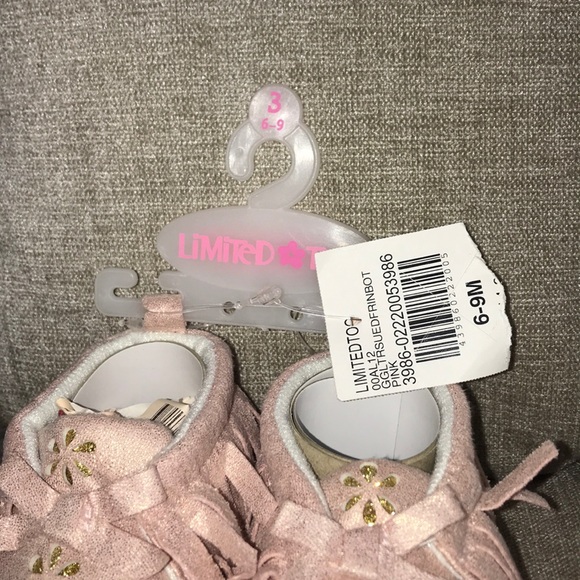 🆕NWT today only $5 Limited Too Baby Girl Moccasins - Picture 3 of 3